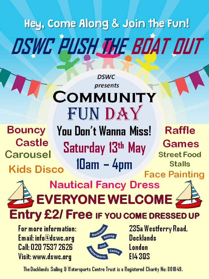 DSWC Event – Push the Boat Out and Community Fun Day!